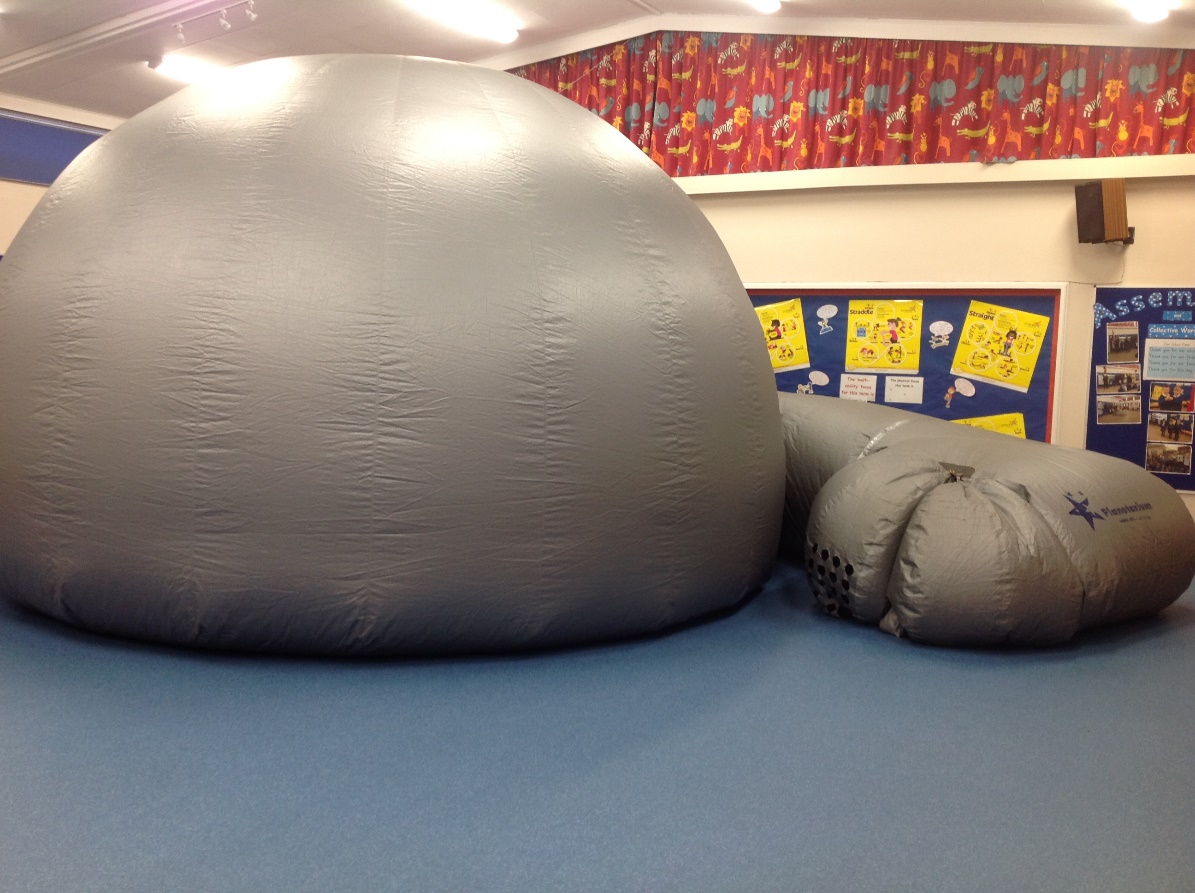 A large inflatable ball in a classroom

Description automatically generated